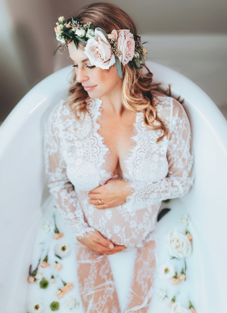 St. Albert Milk Bath Photographer | Michelle Sade Photography