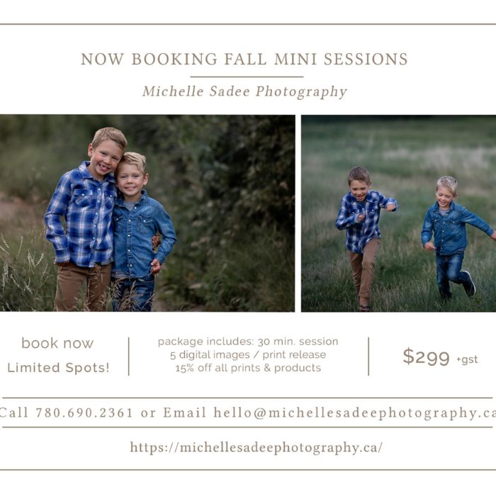 Schedule Your Fall Family Mini Session Now!