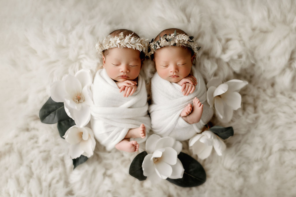 Twin Babies Portrait Session – Newborn Photography In Edmonton